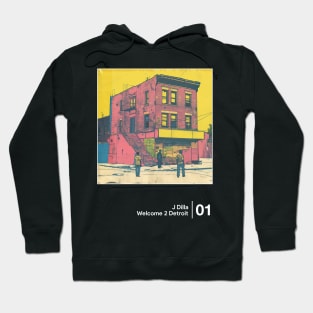 Welcome 2 Detroit - Minimalist Graphic Artwork Fan Design Hoodie